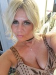Bleach blonde and haircut